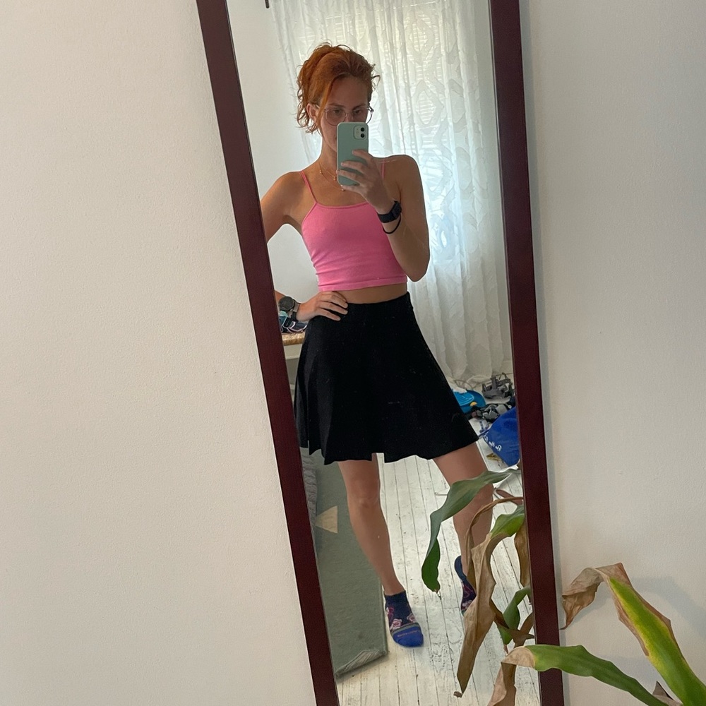 NEW, NEVER WORN Black school girl skirt